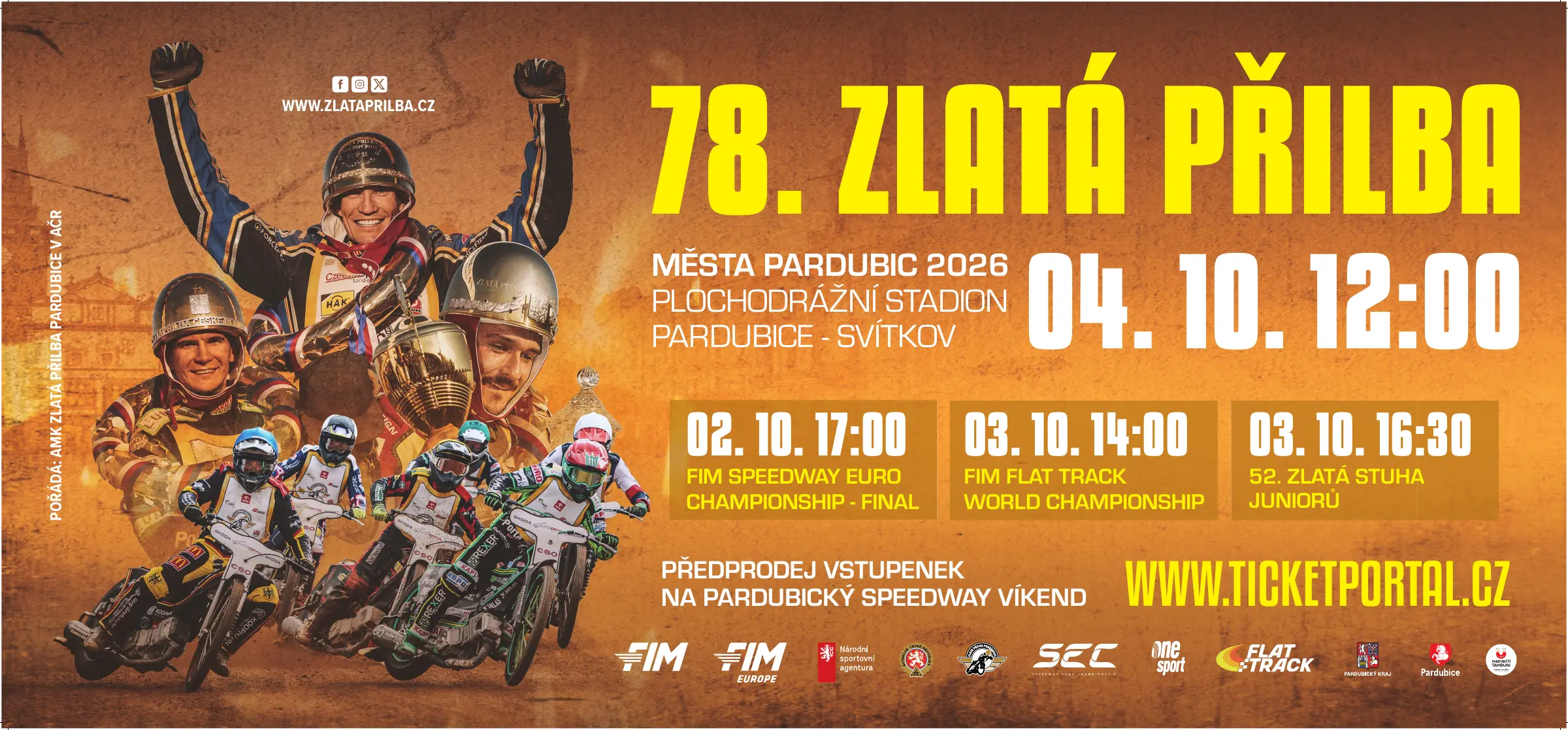 Billboard 78. Zlaté přilby města Pardubic